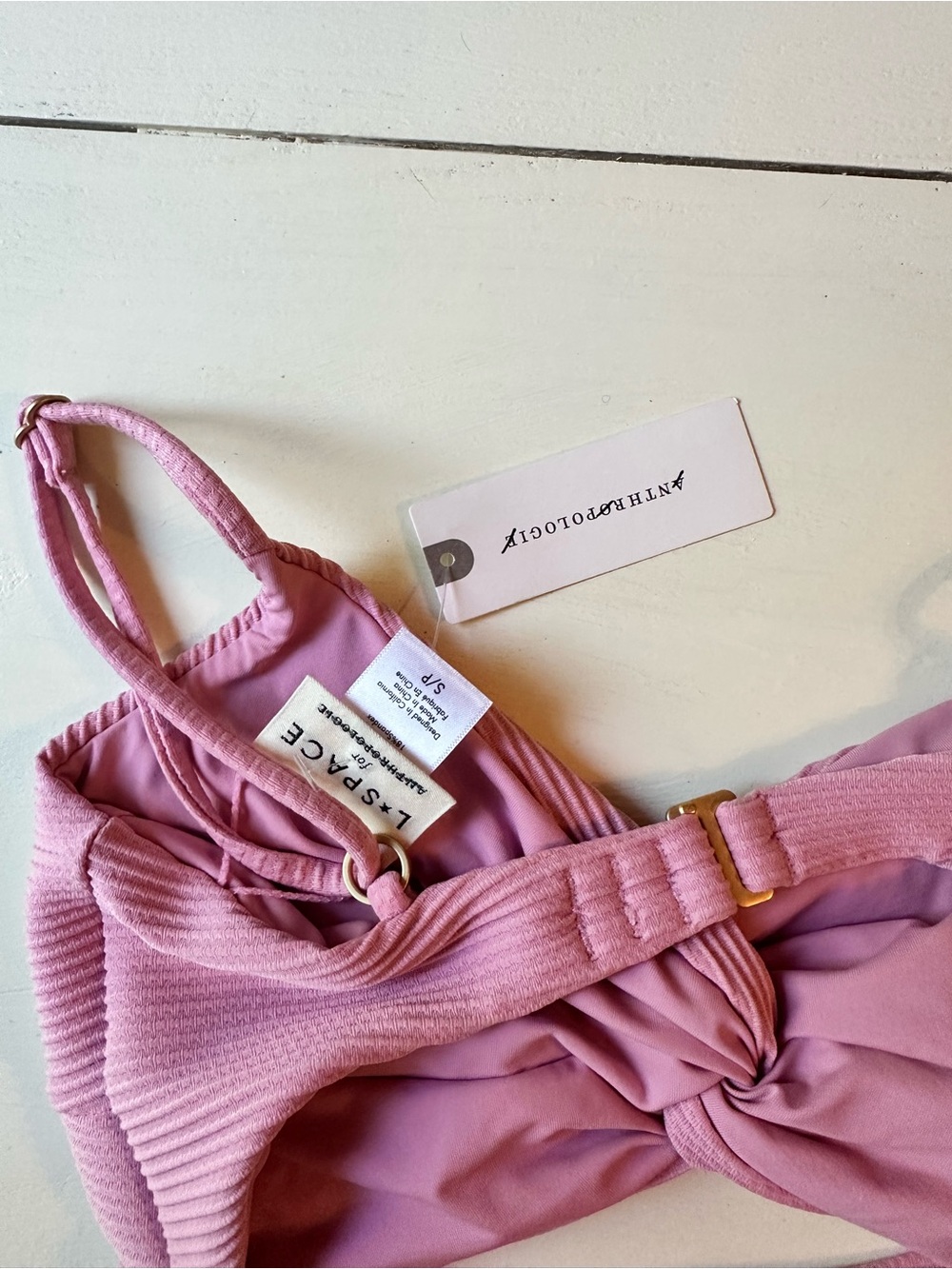 l*space Girls Pink Twist Cutout One-Piece Swimsuit - Picture 6 of 8